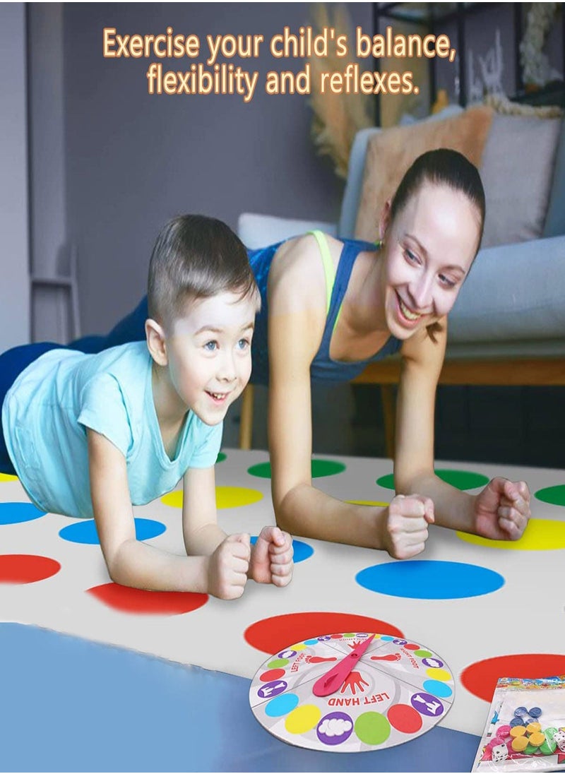 Generic - Twister Game, Floor Mat Game with Spinner, Funny Balance Games Pad, Skill Games, Team Games, Family Games, Funny Games Party Picnic Outdoor Sport, Classic Board Game Indoor Outdoor Game - Image 1