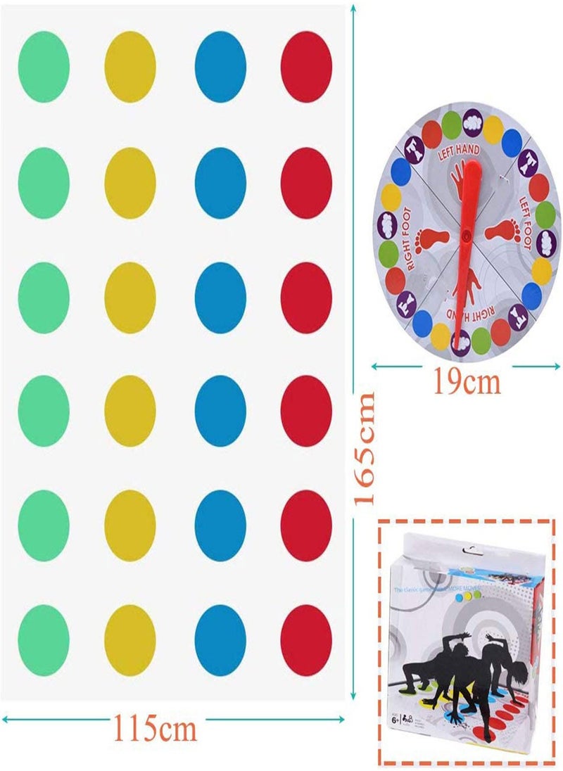 Generic - Twister Game, Floor Mat Game with Spinner, Funny Balance Games Pad, Skill Games, Team Games, Family Games, Funny Games Party Picnic Outdoor Sport, Classic Board Game Indoor Outdoor Game - Image 1