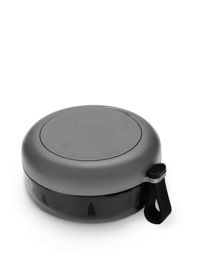 Denture Case, Definitely No-Leak Denture Bath Box for Traveling Perfectly, Denture Cup with Strainer & Magnetic Mirror,Completely Clean Care for Retainer, Mouth Guard, & Denture (BLACK) - Image 1