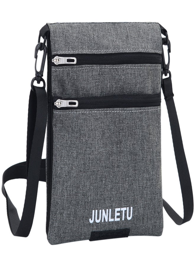 JUNLETU Travel Neck Pouch Neck Wallet Stash Passport Holder for Men and Women - Image 1