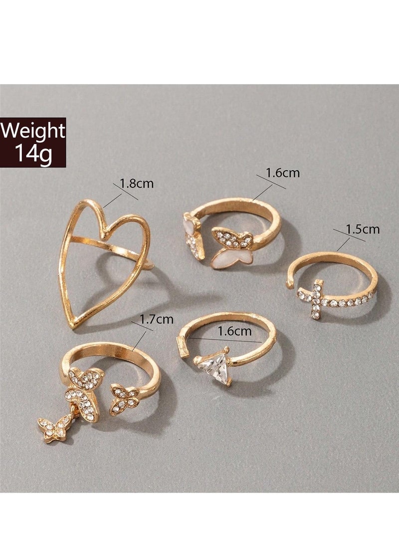 SYNSYB Stackable Rings Set for Women, Open Stacking Knuckle Ring, Adjustable Chunky Signet Rings for Gift with Luxury gift package - Image 4