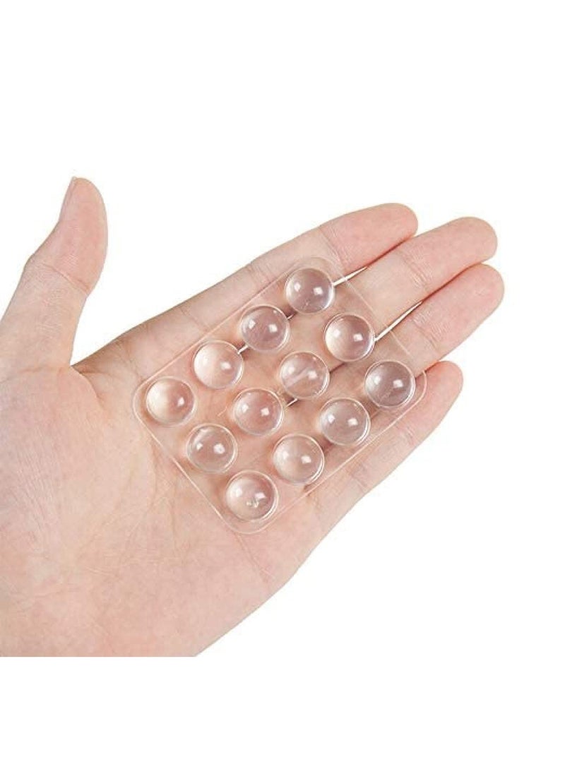 S SINDHIA S SINDHIASelf Adhesive Door Stopper Rubber Damper Buffer Cabinet Bumpers Silicone Furniture Pads Cushion Protective Pads Pack of 24  - Image 2