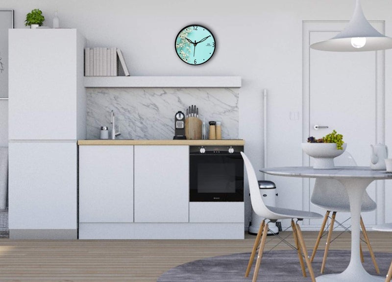 IIK COLLECTION 12-inch Designer Plastic Analogue Round WallClock for Home, Kitchen, Living Room, Bedroom, Office (30 cm x 30 cm x 6 cm) - Image 2
