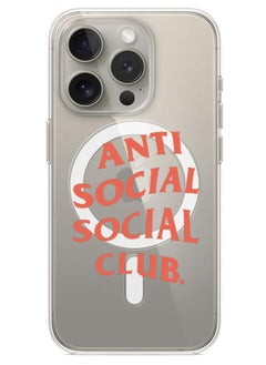 Magnetic Case for iPhone 15 Pro 6.1-inch Compatible with MagSafe Wireless Charging, Shockproof Phone Bumper Cover Anti social social club copy