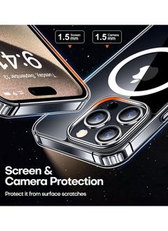 Theodor Magnetic Case for iPhone 15 Pro 6.1-inch Compatible with MagSafe Wireless Charging, Shockproof Phone Bumper Cover Anti social social club copy  - Image 4