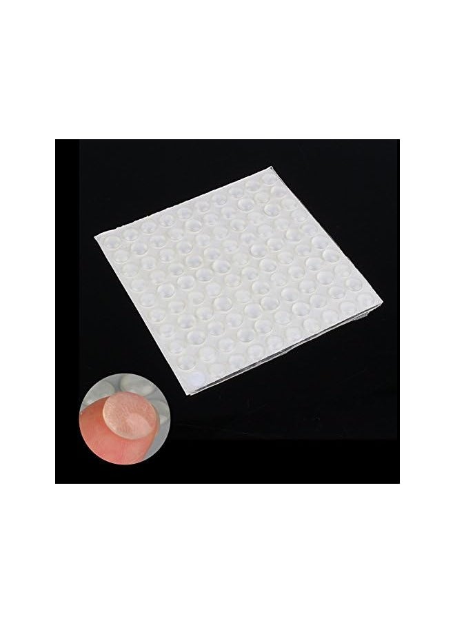 Delaman Furniture Pads - Delaman -Clear Self-Adhesive Door Bumpers Pads Sound -Dampening Transparent Rubber Feet- Cabinet Buffer Pads for office or home( 100 Pcs ）  - Image 4