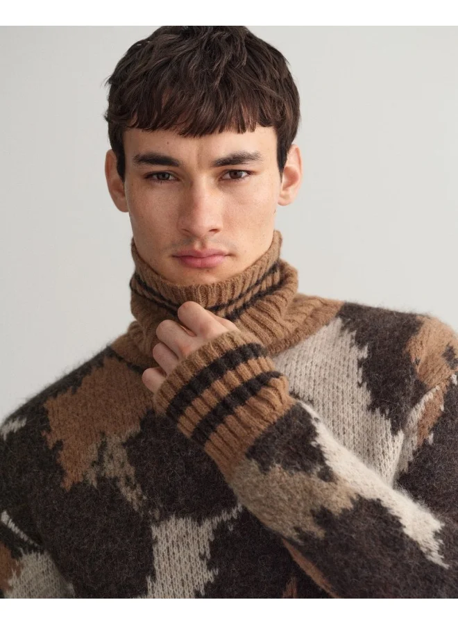 GANT Gant Leopard Rollneck Sweater