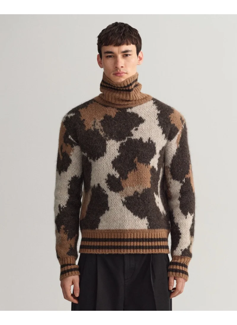 GANT Gant Leopard Rollneck Sweater