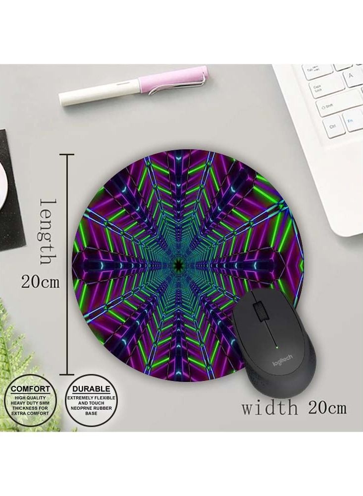 Protective Printed Mouse Pad Round - Image 1