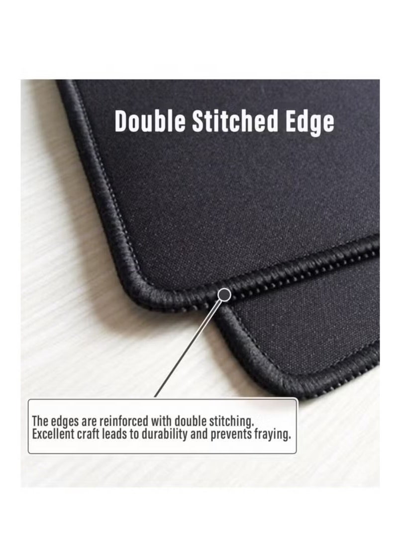 Beauenty Large Gaming Mouse Pad with Stitched Edges, Minimalist Topographic Map Desk Mat, Extended XL Mousepad with Anti-Slip Base, Cool Desk Pad for Keyboard and Mouse, 31.5 x 11.8 in, White - Image 4