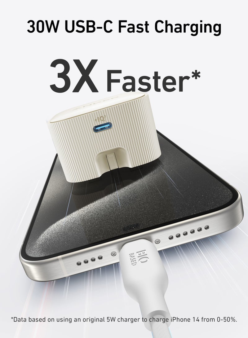 Anker Nano USB C Plug, 30W High-Speed USB C Charger with Foldable Plug, PIQ 3.0 and PPS Fast Charging, For iPhone 17/16 Series, Pixel, Galaxy, iPad, and More (Cable Not Included) - Image 2