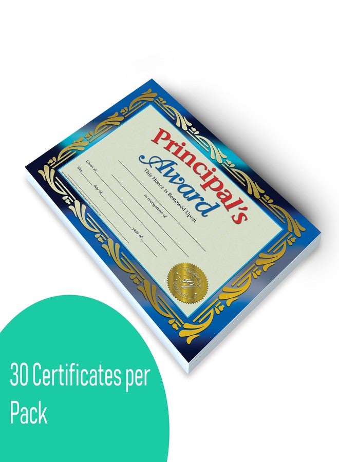 Hayes Flipside Products Hayes Principal's Award Certificate, Recognition, Award Student Achievement, Incentive, Full-Color Matte Finish, 8.5" x 11", 30 Pack - Image 2