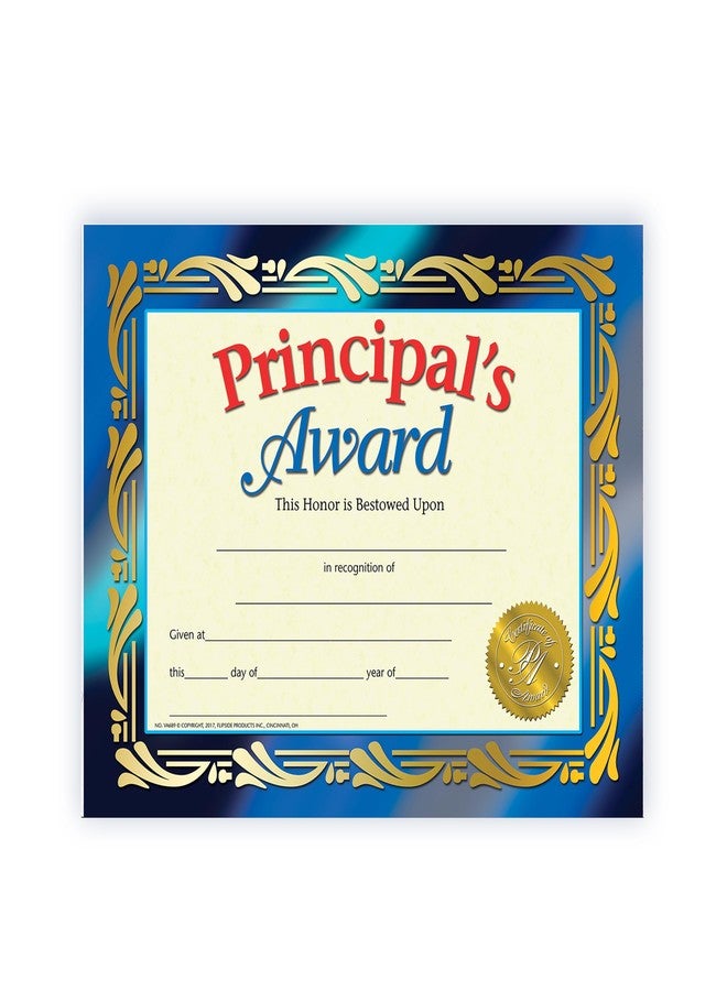 Hayes Flipside Products Hayes Principal's Award Certificate, Recognition, Award Student Achievement, Incentive, Full-Color Matte Finish, 8.5" x 11", 30 Pack - Image 1