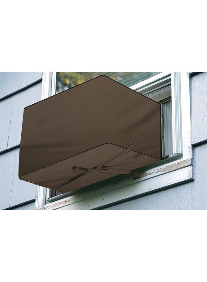 The Furnishing Tree The Furnishing Tree window ac cover suitable for LG 1.5 Ton LWA18CPXA.ANLG, Beige Color Elastic fit Cover for front and rear Of Window Ac  - Image 3