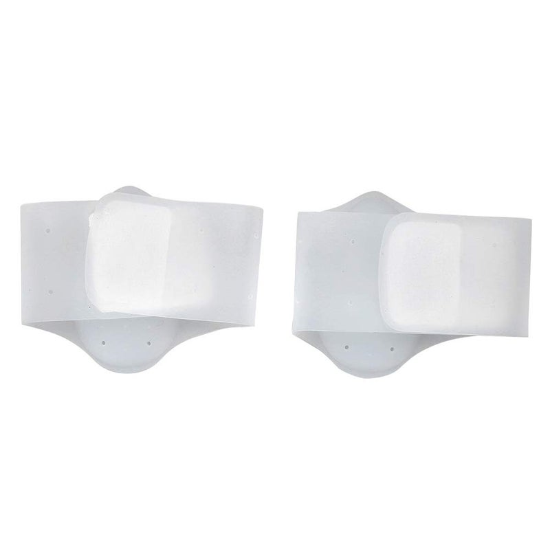 كلاراكو دعامة قوس القدم من السيليكون من كلاركو، دعامة قوس القدم من السيليكون، دعامة تقويم العظام للقدم، وسادة دعم قوس القدم، نعل داخلي للأحذية، وسادات لتخفيف الضغط، أكمام دعم قوس القدم لالتهاب اللفافة الأخمصية (أبيض) - Image 1