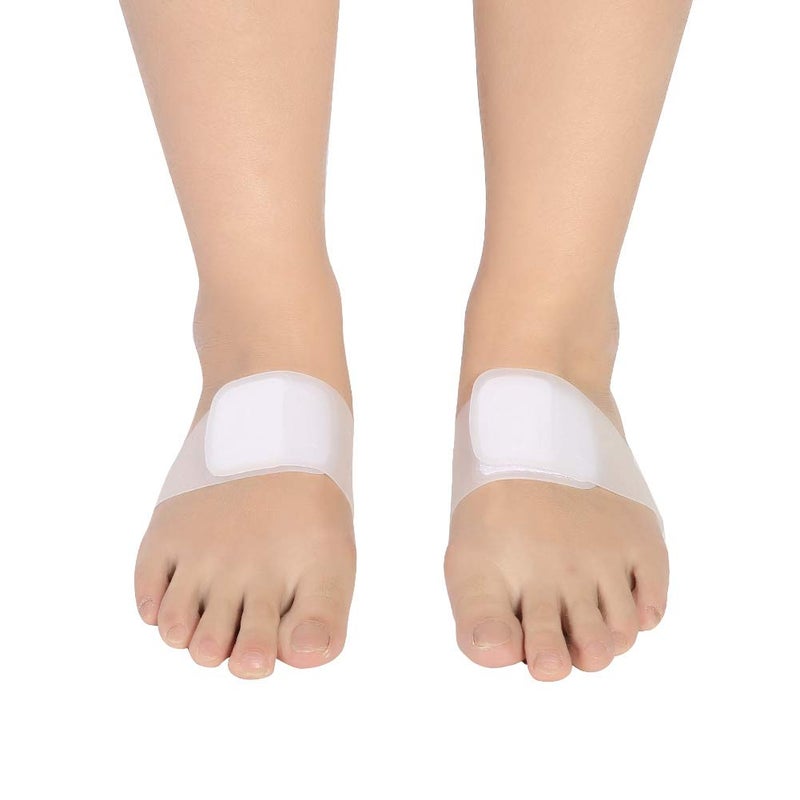 كلاراكو دعامة قوس القدم من السيليكون من كلاركو، دعامة قوس القدم من السيليكون، دعامة تقويم العظام للقدم، وسادة دعم قوس القدم، نعل داخلي للأحذية، وسادات لتخفيف الضغط، أكمام دعم قوس القدم لالتهاب اللفافة الأخمصية (أبيض) - Image 3