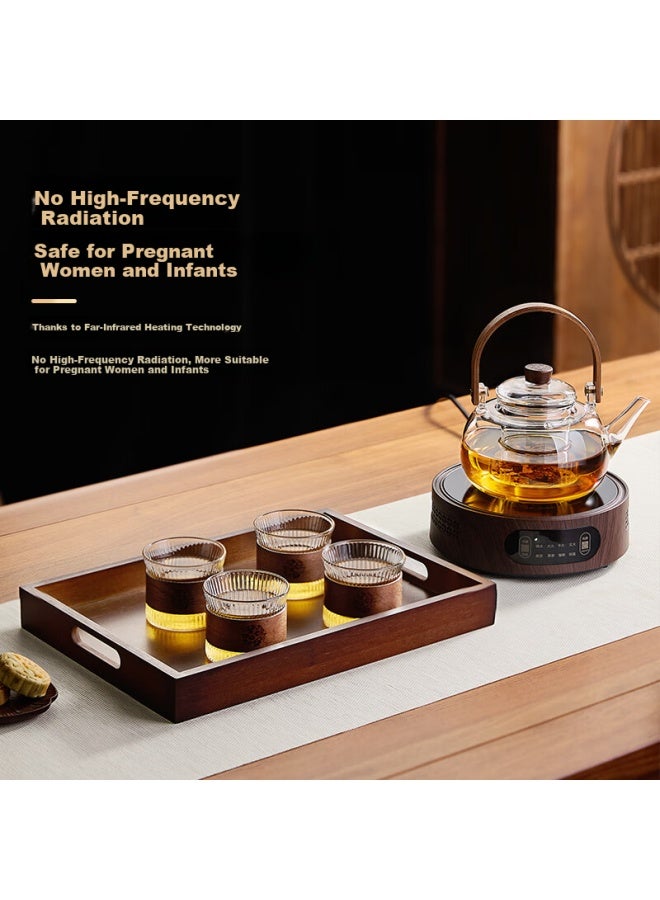 Yihutea Yi Hu Tea Brewing Pot Household Heat-resistant Thickened Electric Ceramic Stove Special Tea Brewer New Carrying Handle Teapot Tea Set With Tea Tray - Image 2