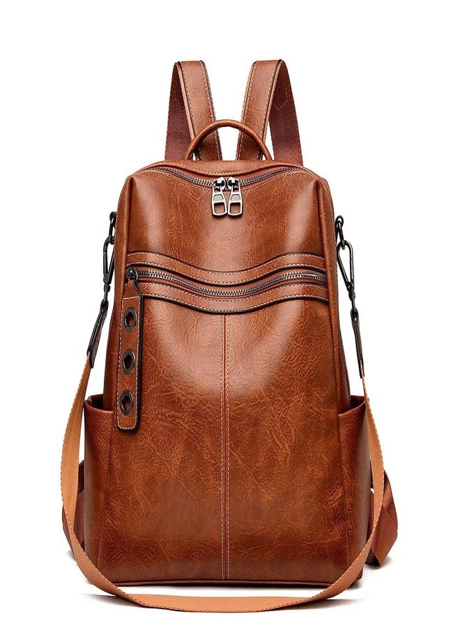 TrueArch Women's Fashion Backpack Casual Convertible Daypacks Satchel Handbags Multipurpose Bag (Tan) - Image 1