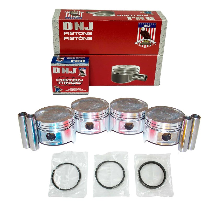 DNJ PRK500 Piston and Ring Kit For 19861995 Suzuki Samurai Sidekick Swift 13L L4 SOHC 8V Naturally Aspirated