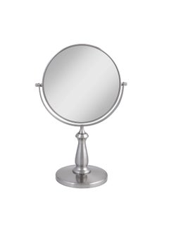 Zadro Zadro 9" W x 13" H Round Non-Lighted Makeup Mirror 8X 1X Magnifying Makeup Mirrors Rotating Head Makeup Mirror for Desk 