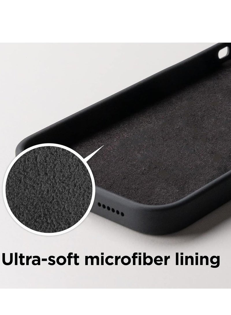 Raxoom [3 in 1] for iPhone 15 Pro Max Case with 9H Tempered Glass Screen Protector, Liquid Silicone Shockproof Protective Case,Slim Phone Cover for iPhone 15 Pro Max (iphone 15 Pro Max, Black) - Image 4