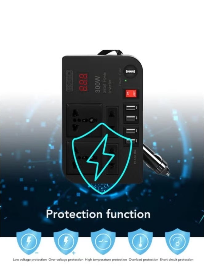 Denx Car Cigarette Lighter Input Car Power Inverter 12V to 220V 300W Multi DX130 DENX - Image 5
