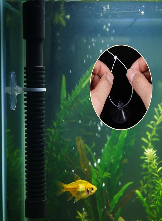 Zyghjort 30PCS 35mm Suction Cups with 50PCS Zip Tie, Aquarium Suction Cup Fish Tank Plant Holder Sucker Pad for Binding Aquarium Plant Holder Fishes Tanks Plants Moss Shrimp Nest Landscape Fixation - Image 5
