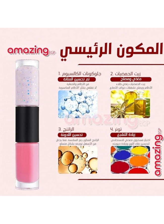 amazing.EGP Gel Nail Polish No Need to Apply, Beautiful Glossy Long Lasting Nail Art Manicure Set for Women and Girls (Classic Lover - C116 - 12ml) - Image 2