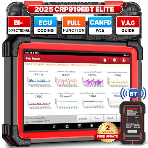Launch X431 CRP919EBT 2025 Bidirectional Scan Tool, All-in-One Full System Diagnostic Scanner, 35+ Reset, ECU Coding, CANFD&DOIP, FCA AutoAuth, V.A.G Guide, 2Yrs Free Update, Upgraded of CRP919E - Image 1
