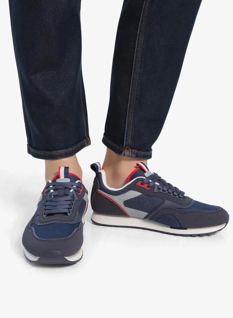 U.S. Polo Assn. Men's Navy Low-Top Sneakers - Lightweight Shoes Timeless Lace-Up Style, Ideal for Casual Outings
