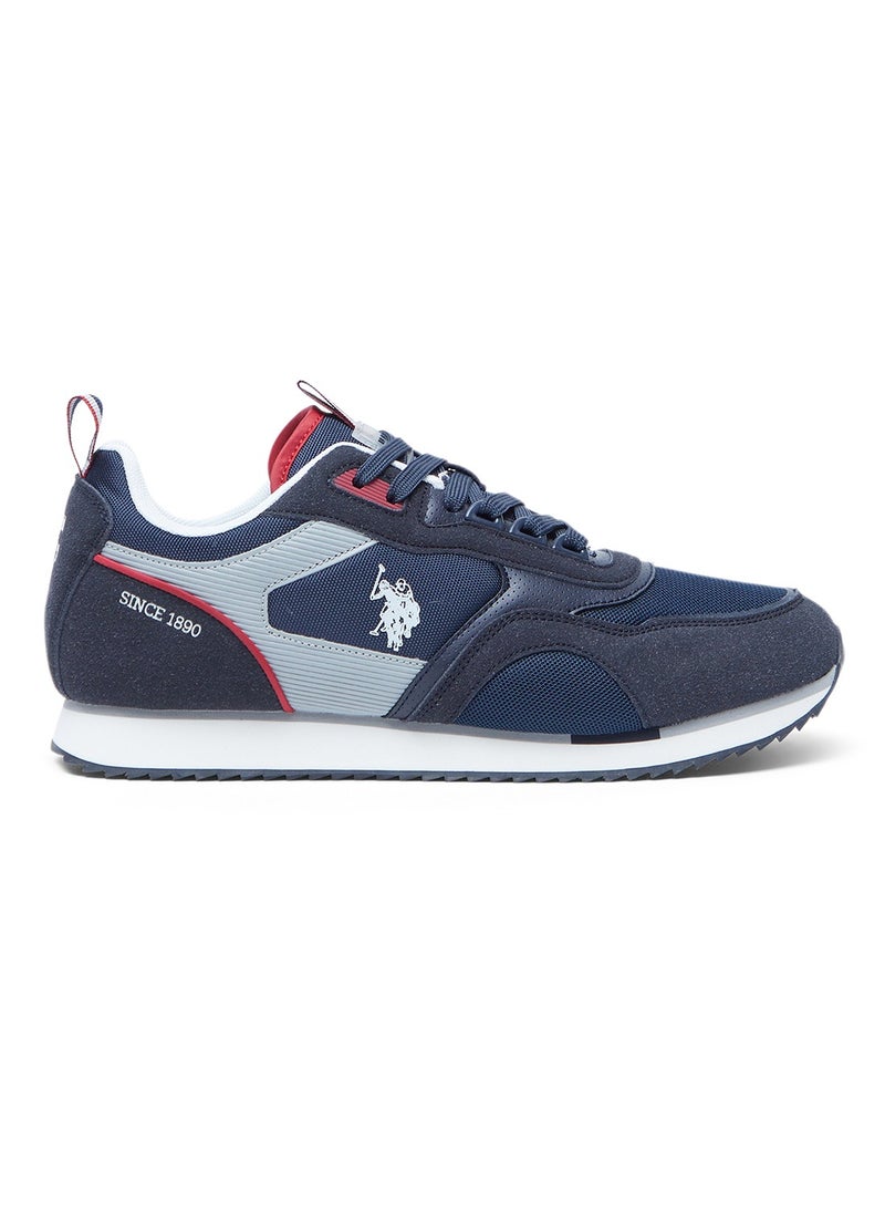 Men's Navy Low-Top Sneakers - Lightweight Timeless Lace-Up Style, Ideal for Casual Outings - pzsku/Z5762F49784DF8C6B96BFZ/45/_/1737637469/6efae6d8-419b-4c8e-8778-d4b4171223e1