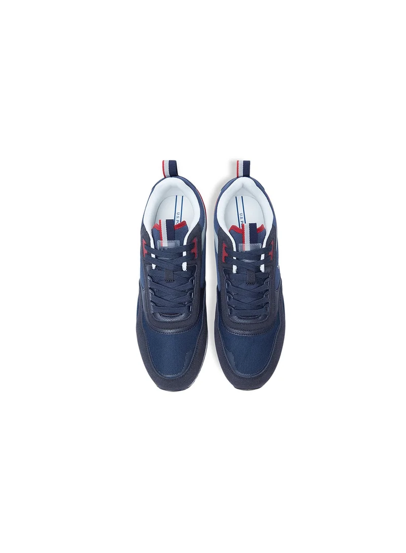 U.S. Polo Assn. Men's Navy Low-Top Sneakers - Lightweight Timeless Lace-Up Style, Ideal for Casual Outings