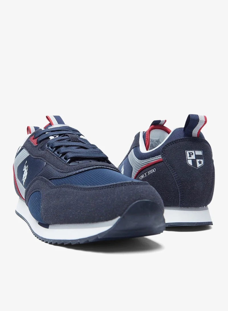 U.S. Polo Assn. Navy Men's Navy Low-Top Sneakers - Lightweight Shoes Timeless Lace-Up Style, Ideal for Casual Outings for Men | Best Price UAE