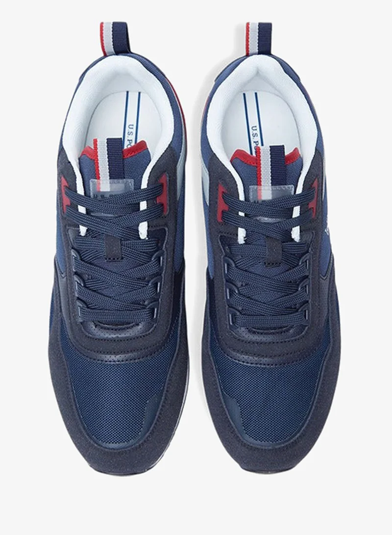 U.S. Polo Assn. Navy Men's Navy Low-Top Sneakers - Lightweight Shoes Timeless Lace-Up Style, Ideal for Casual Outings for Men | Best Price UAE