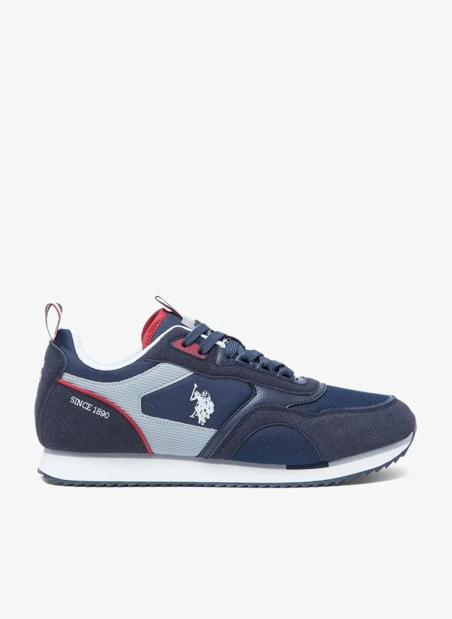 U.S. Polo Assn. Men's Navy Low-Top Sneakers - Lightweight Shoes Timeless Lace-Up Style, Ideal for Casual Outings