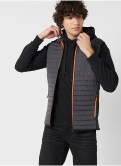 Zip Through Quilted Gilet