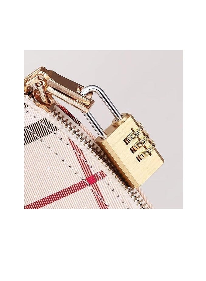 Coded Lock Combination Padlock Resettable 3-Digit Password Suitable for Lockers Backpack Luggage Bags Doors (55x21x10mm) - Image 4