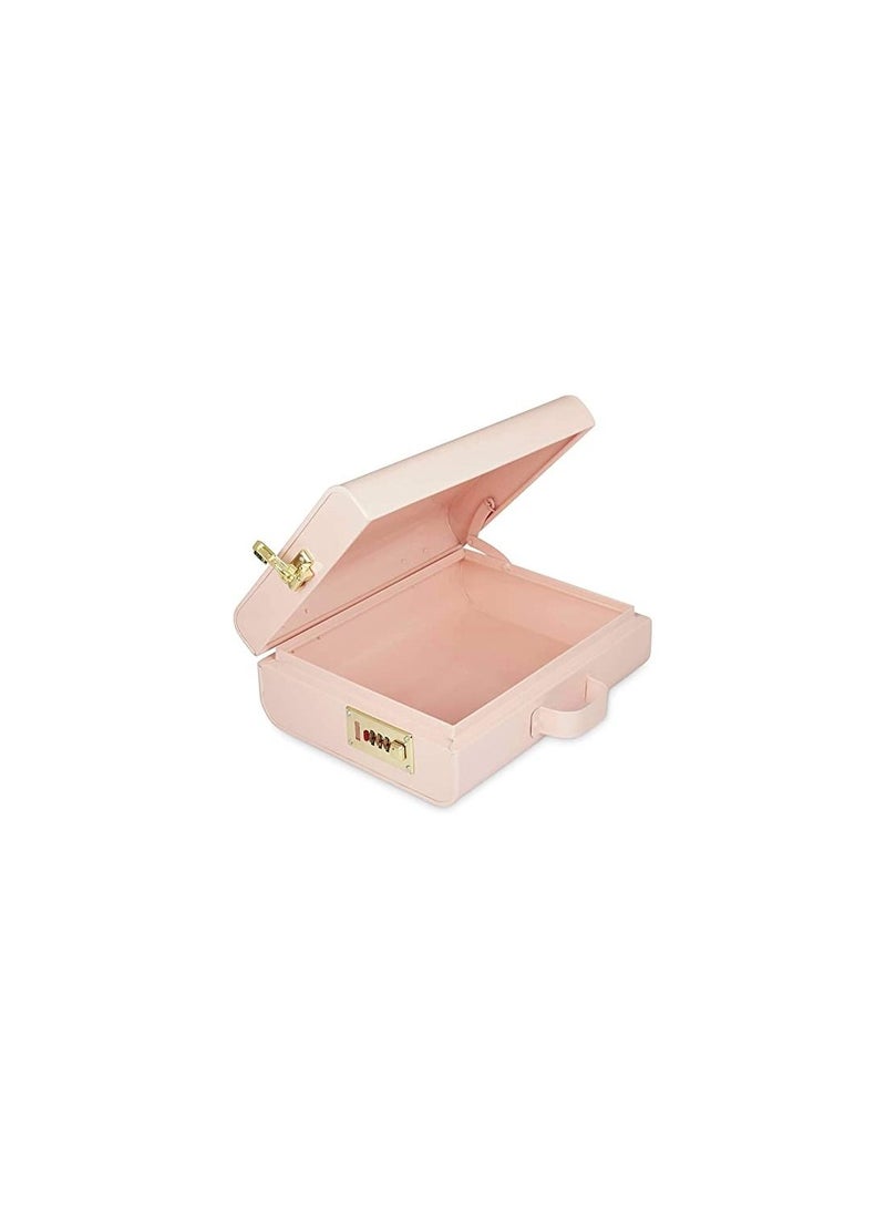 Elan Briefcase Storage Trunk, Jewelry And Makeup Storage Chest Lock - Image 3