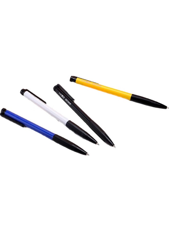 Baoke B71 0.7Mm Retractable Ballpoint Pen, Medium Oil Pen, Soft Rubber Grip, Office Supplies, Black, 60 Pens/Tube - Image 3