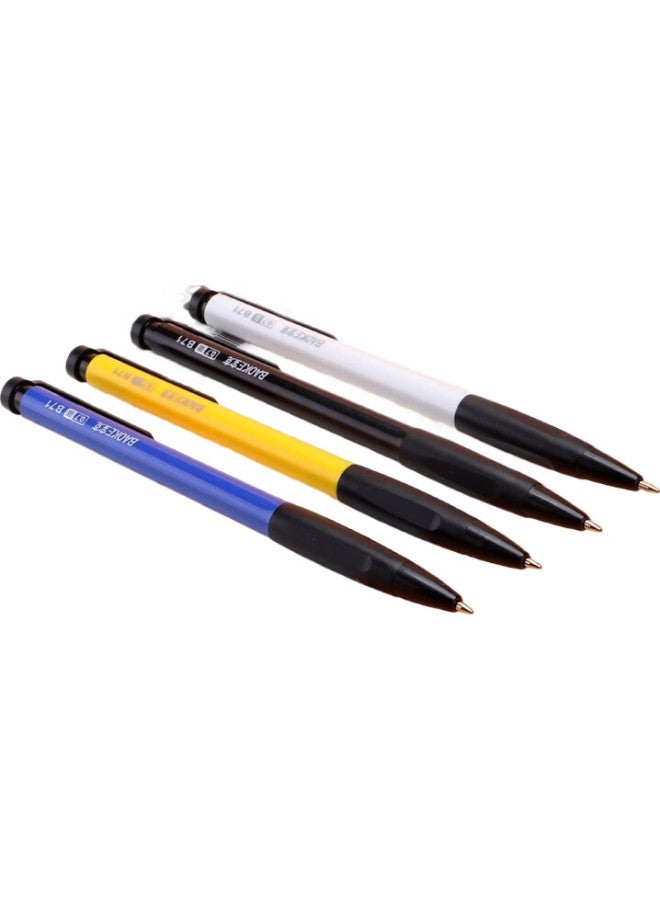 Baoke B71 0.7Mm Retractable Ballpoint Pen, Medium Oil Pen, Soft Rubber Grip, Office Supplies, Black, 60 Pens/Tube - Image 2