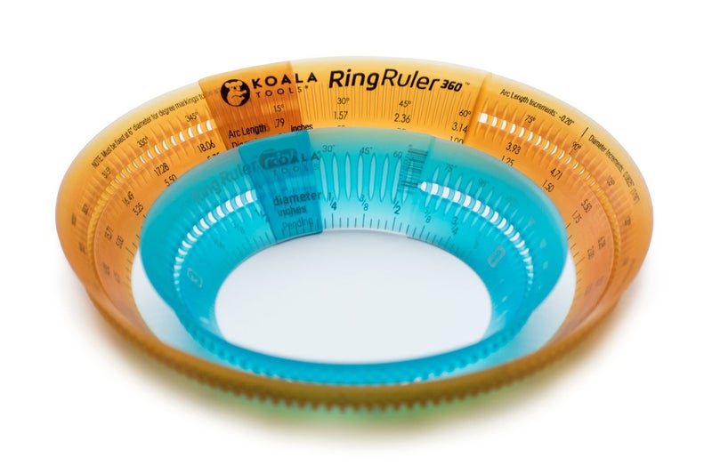 Koala Tools | Ring Ruler Combo Pack - Circle Stencil & Templates Tools | 1"- 3.5" & 3" - 6" Adjustable Diameter - Geometric Tool for Drawing Circles - Image 1