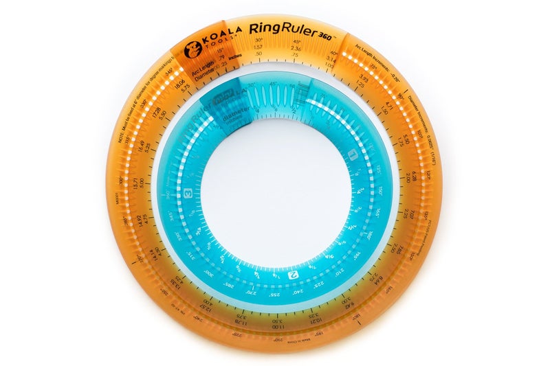 Koala Tools | Ring Ruler Combo Pack - Circle Stencil & Templates Tools | 1"- 3.5" & 3" - 6" Adjustable Diameter - Geometric Tool for Drawing Circles - Image 2