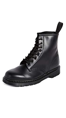 Dr Martens Dr. Martens Unisex 1460 Mono Smooth Leather 8 Eye Boot, Black, 11 Women/10 Men - Image 1