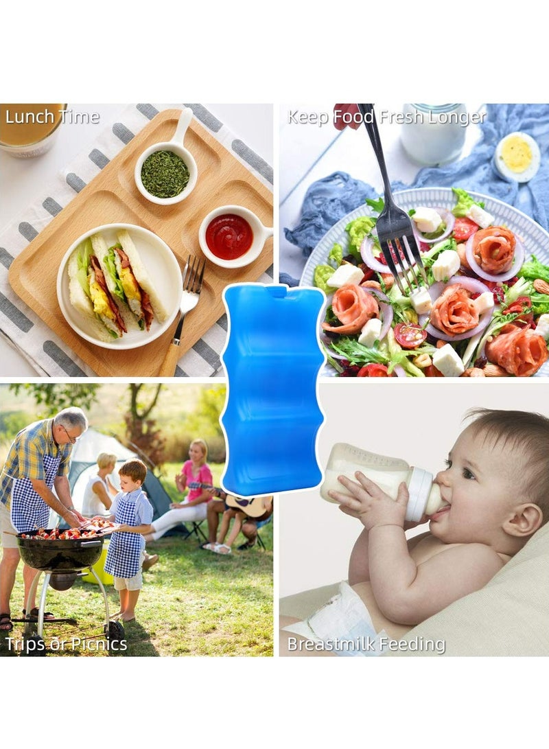 إسكدنيا 2 عبوة ثلج، مبردات زجاجات معزولة للأمهات المرضعات، متوافقة مع العلب والزجاجات وصناديق الغداء - Image 2