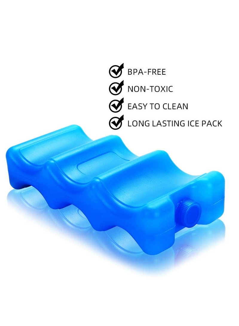 إسكدنيا 2 عبوة ثلج، مبردات زجاجات معزولة للأمهات المرضعات، متوافقة مع العلب والزجاجات وصناديق الغداء - Image 3