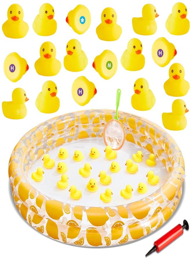 gisgfim Duck Letter Number Matching Game Back to School for 20 Plastic Ducks Summer Pond Pool Game Fun Memory Games Water Outdoor for Birthday Party Carnival Activity - Image 1