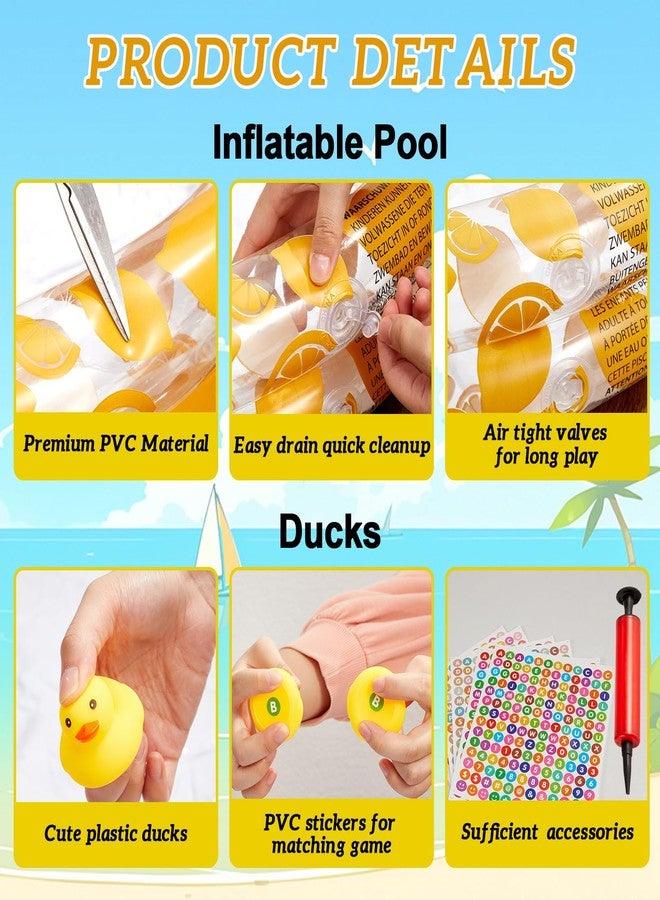 gisgfim Duck Letter Number Matching Game Back to School for 20 Plastic Ducks Summer Pond Pool Game Fun Memory Games Water Outdoor for Birthday Party Carnival Activity - Image 4