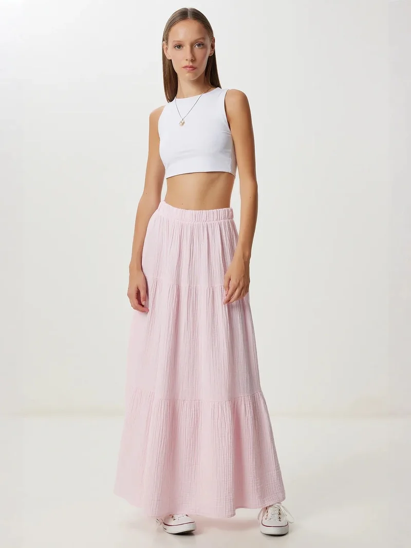 السعادة في إسطنبول ISTANBUL High Waist A-Line Maxi Skirt