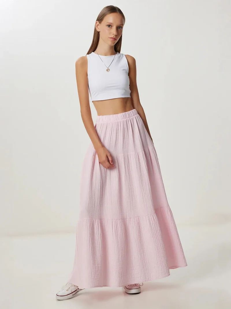 السعادة في إسطنبول ISTANBUL High Waist A-Line Maxi Skirt