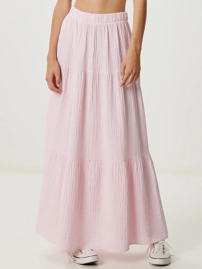 Happiness İstanbul ISTANBUL High Waist A-Line Maxi Skirt